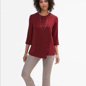 MM Lafleur Bourgeois Blouse- Pomegranate Color